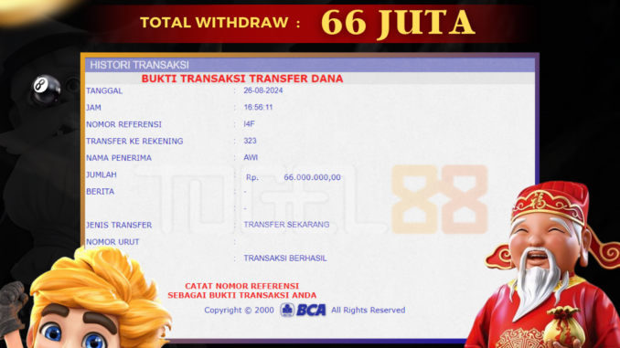 TG88 BUKTI JP PAGI
