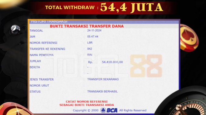 TG88 BUKTI JP PAGI