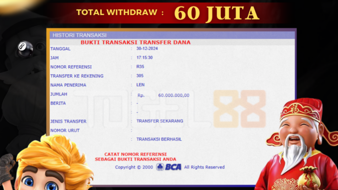 TG88 BUKTI JP SIANG