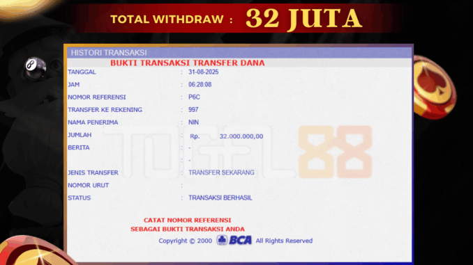 TG88 BUKTI JP PAGI