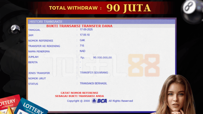 TG88 BUKTI JP SIANG